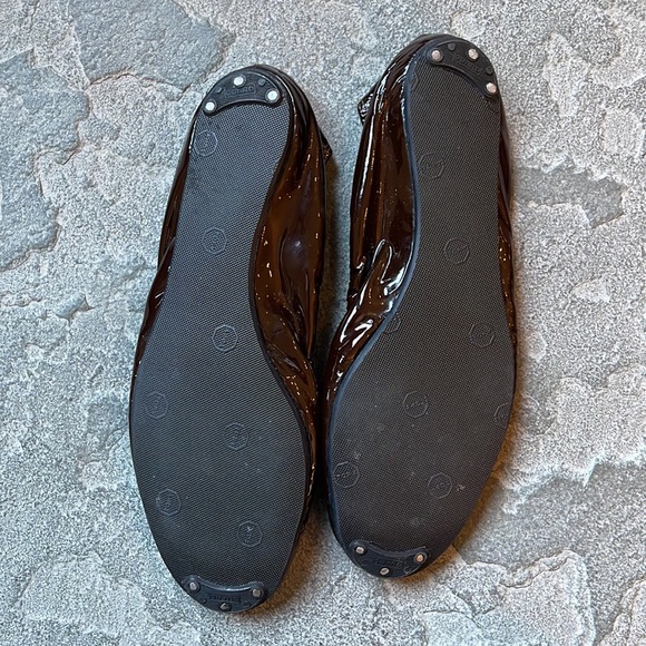 Brown Patent Ballet Flats - Picture 2 of 2